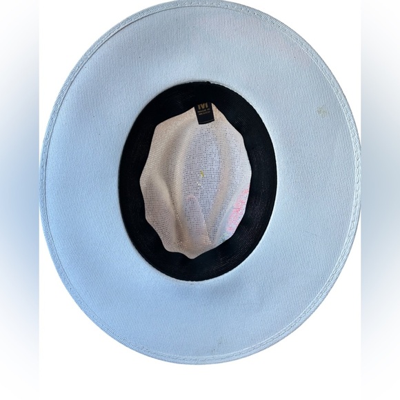 Mexican Artisanal Hand Painted Fedora Hat colorful SIZE M Image Birds and flora - Picture 4 of 4